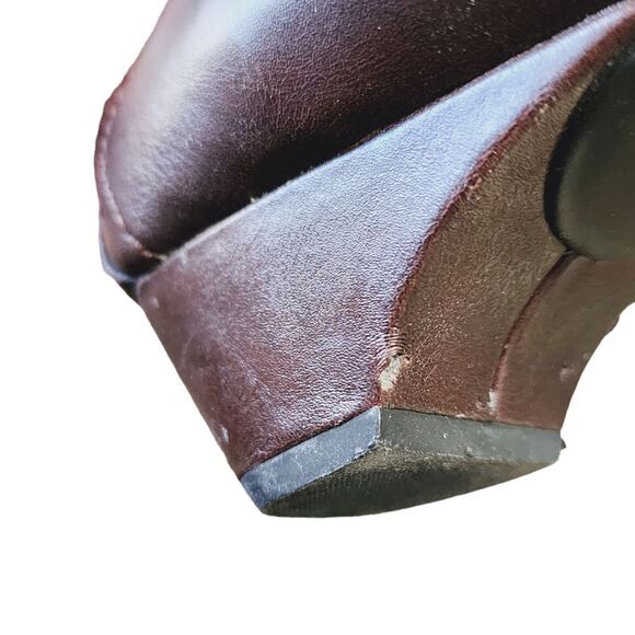 Rialto Comfort Corolla brown square toe pumps sz 10 - Picture 2 of 6